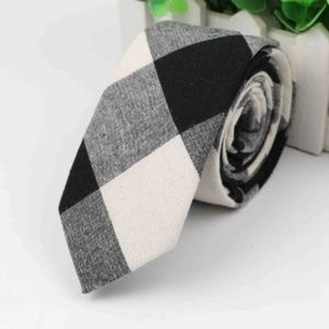 Men's Black/Grey Fashion Necktie by Elton Miller's